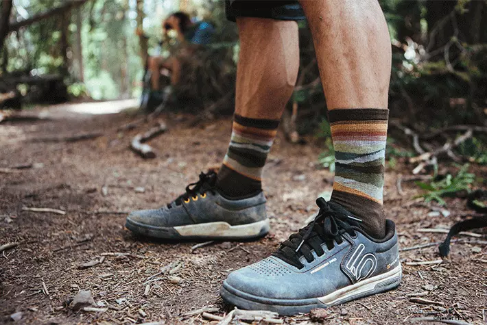 Farm to Feet™ brand’s Max Patch performance socks for men feature LYCRA® fiber.