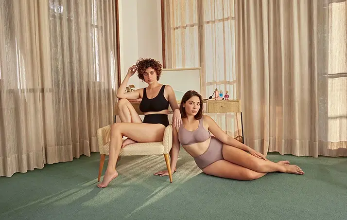 two models in intimate apparel