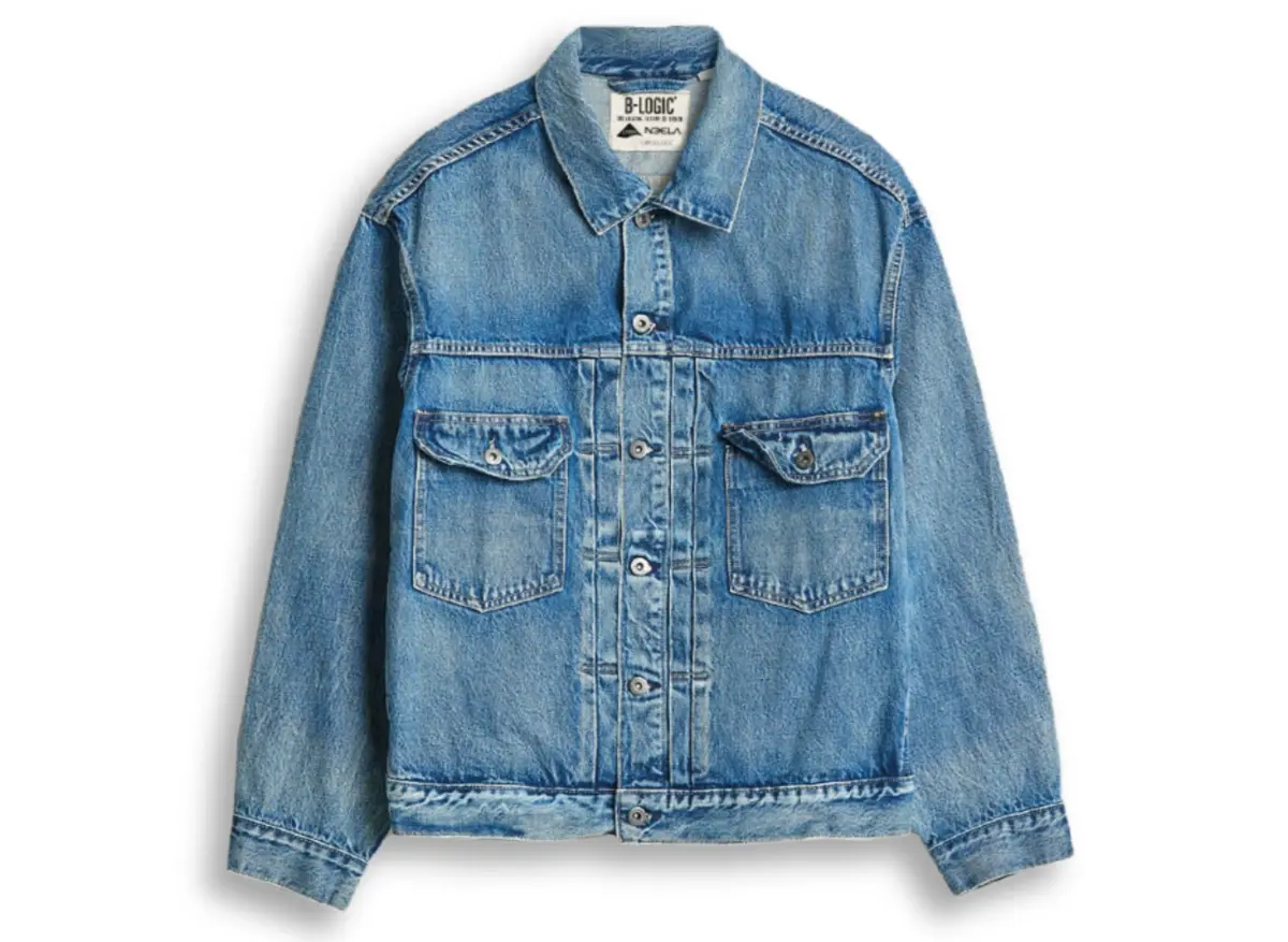 B-Logic sustainable denim jacket made with bio-derived LYCRA® EcoMade fiber