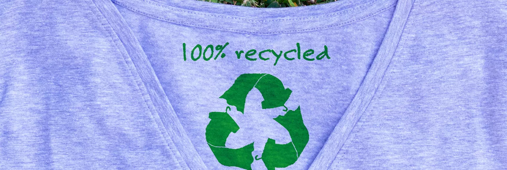 Sustainable fashion like this shirt made from 100% recycled materials can reduce waste and improve industry sustainability.