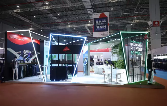 The LYCRA Company booth at Intertextile Shanghai, September 2019